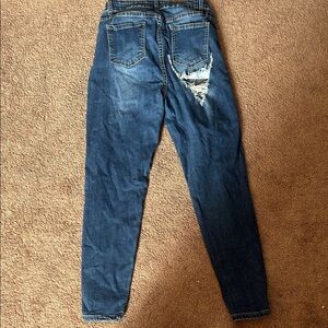 Trendy Ripped Back Pocket Jeans